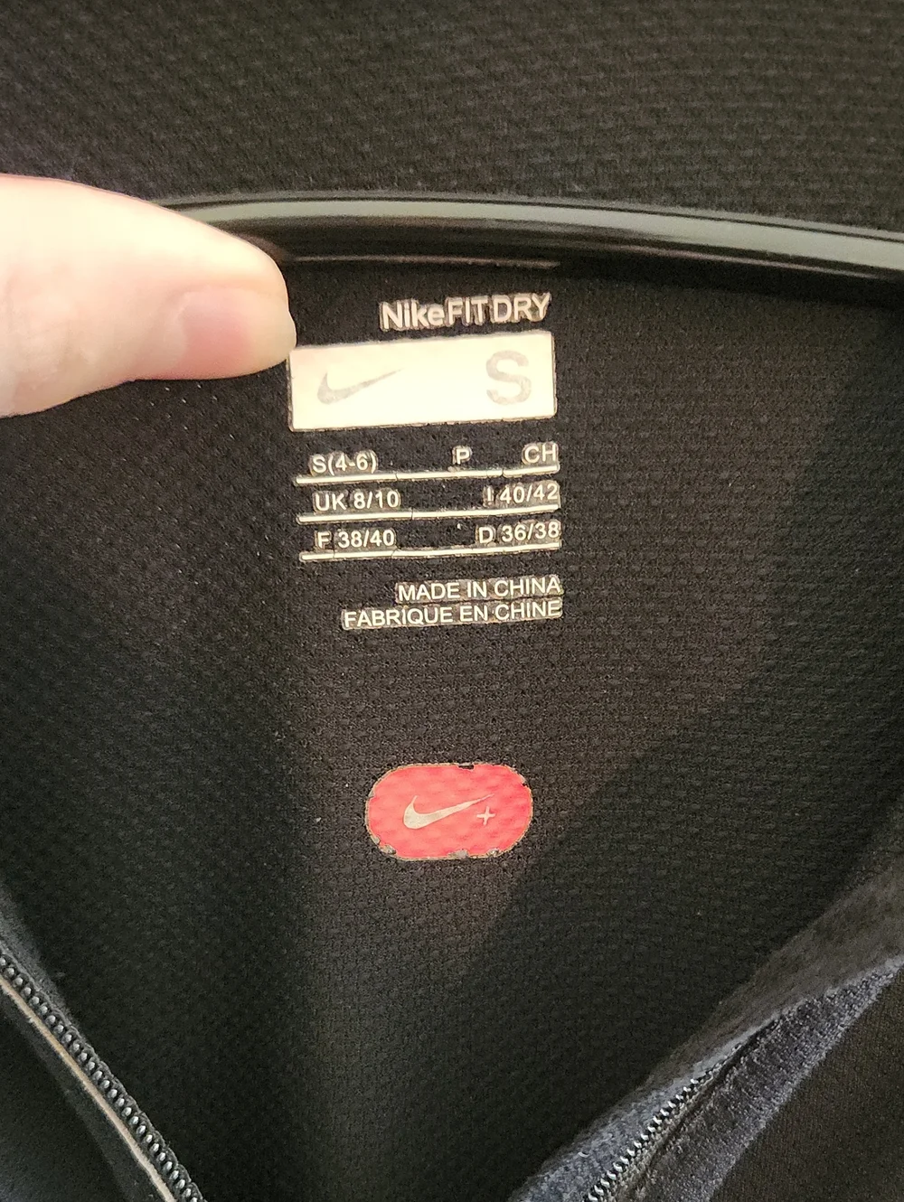 Womens Nike Black Short Sleeve Quarter-Zip Athletic Top